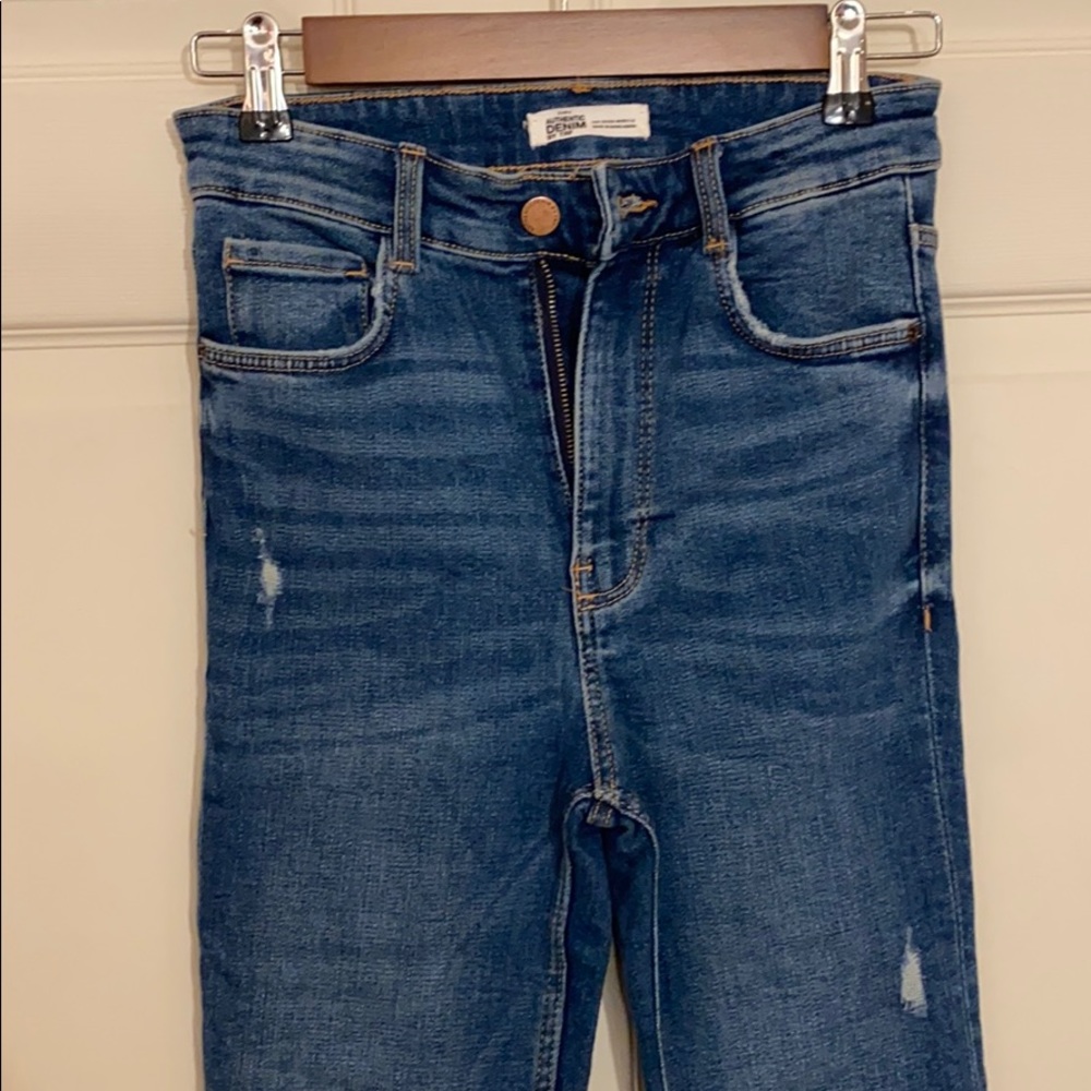 ZARA Authentic Denim by TRF High-Waisted Jeans